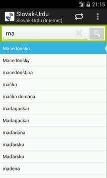 Slovak-Urdu Dictionary screenshot 2