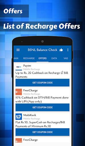 App for BSNL Recharge balance screenshot 3
