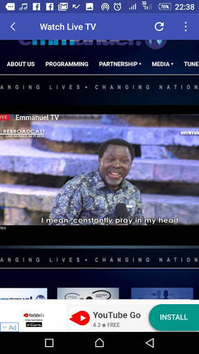 TB Joshua Live TV screenshot 1