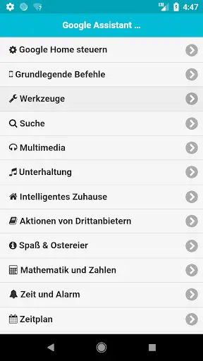 Befehle für Google Assistant screenshot 1