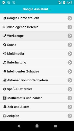 Befehle für Google Assistant screenshot 1