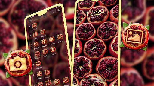 Pomegranate Launcher Theme screenshot 3
