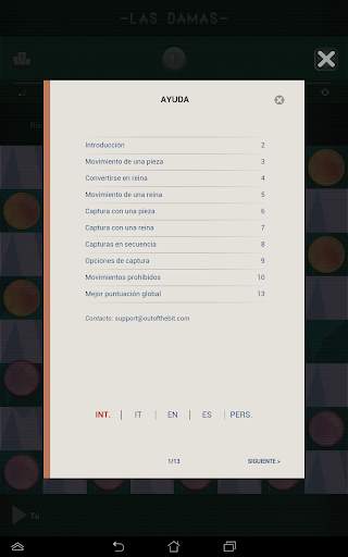Damas, Juegos de mesa clásicos screenshot 14