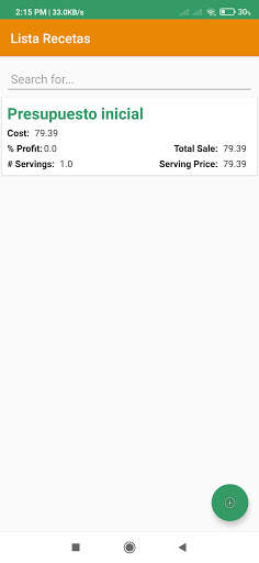 Cost Recipes screenshot 5