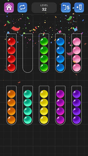 Sortir Bola, Game Puzzle Warna screenshot 5