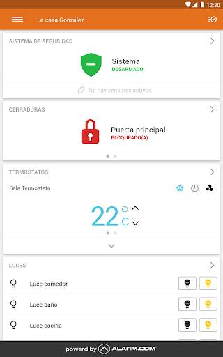 Alarm.com screenshot 2