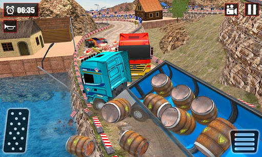 Offroad Snow Trailer Truck Driving Game 2020 screenshot 6