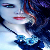 Blue Eyes Beauty LWP icon
