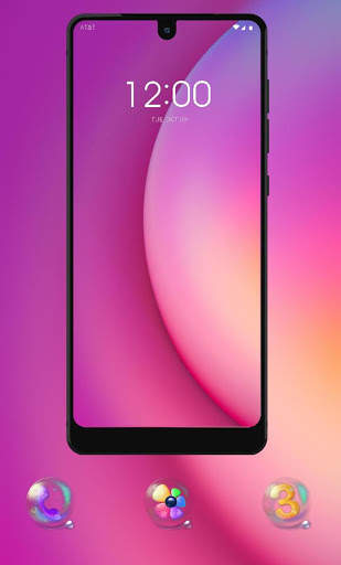 Thème coloré bulle d'art rouge Jio téléphone 3 screenshot 2