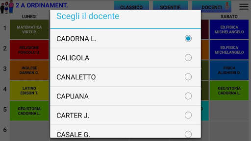Orario scolastico screenshot 6
