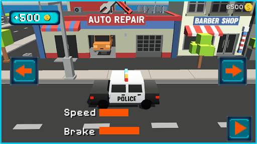 Blocky Cars Road Racing 3D screenshot 1