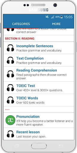 TOEIC Practice Listening & Reading screenshot 2