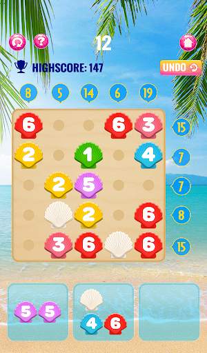 Number puzzle game – Beach *Gold Edition screenshot 6
