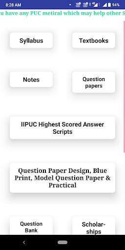 PUC NOTES  Question Papers Tex screenshot 4