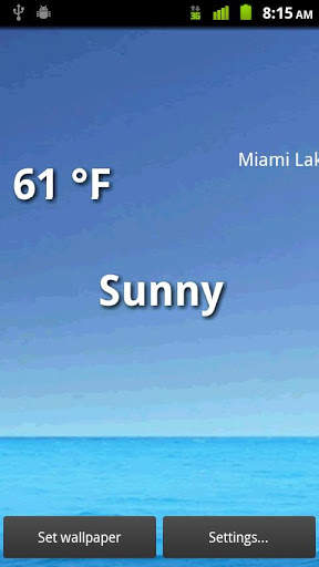 Weather Livepaper Lite screenshot 3