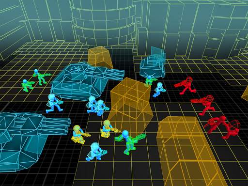 Stickman Simulator: Tank Neon screenshot 13