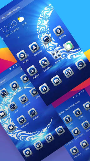 The Moon-APUS Launcher theme скриншот 2