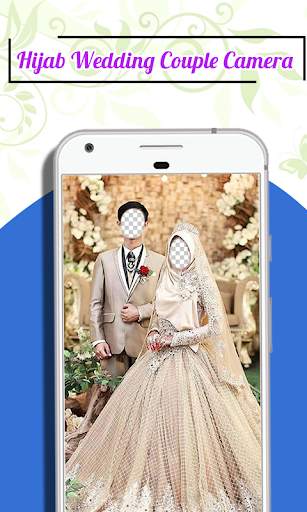 Hijab Wedding Couple Camera screenshot 1