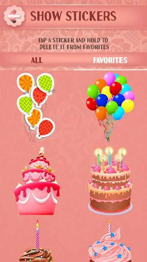 Birthday Stickers 6 تصوير الشاشة