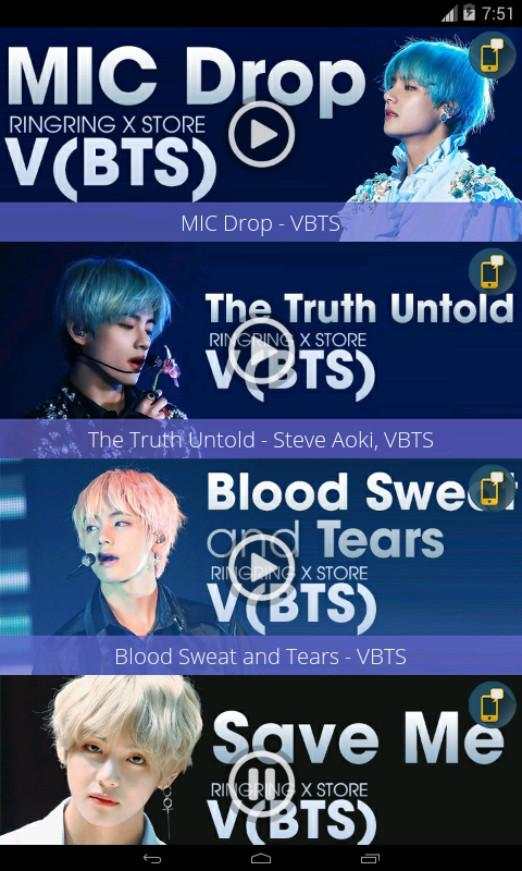 V BTS - Ringtones Free screenshot 3