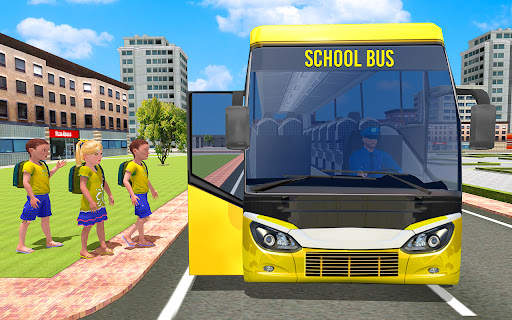 School Bus Driving Games 3D screenshot 1