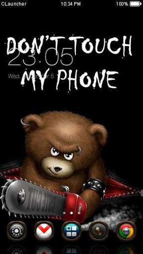 Dont Touch My Phone Theme screenshot 1