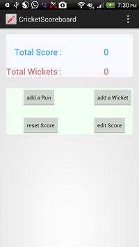 Cricket Score Board screenshot 1
