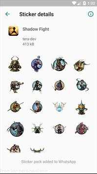 Shadow sticker fight 2 for whatsapp screenshot 3