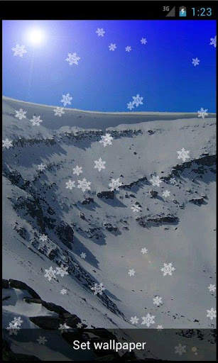 SnowFall HD Live Wallpaper screenshot 2