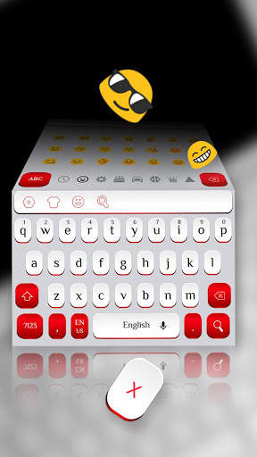 Red White Keyboard screenshot 1
