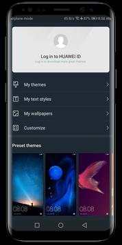 Dark Pie Theme for Huawei/Honor 8 تصوير الشاشة