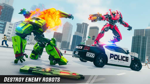 Crocodile Robot Car Simulator: War Robot Games screenshot 4