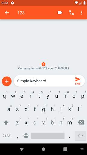 Simple Keyboard screenshot 1