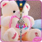 Teddy Bear Zipper Lock Screen icon