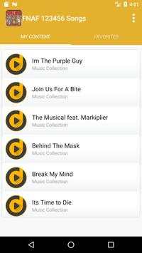 FNAF 123456 Songs Full screenshot 2