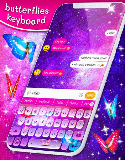 Butterflies Keyboard FREE 🦋 Best Keyboards Themes screenshot 1