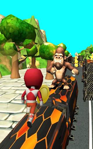 Subway Ranger Dash : Ninja Power Run screenshot 1