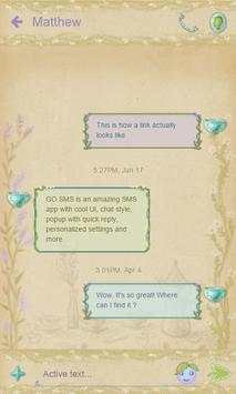 Classy Tea Party SMS Theme 2 تصوير الشاشة