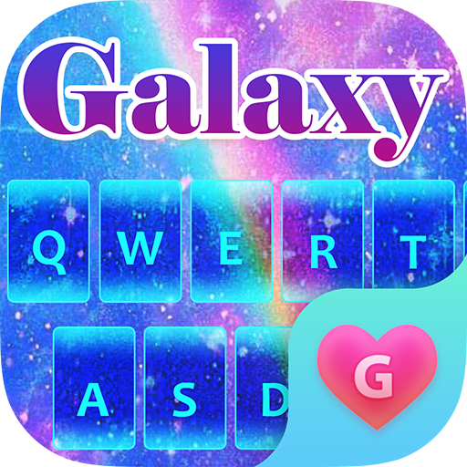 Galaxy Fantasy Keyboard Theme for Girls أيقونة
