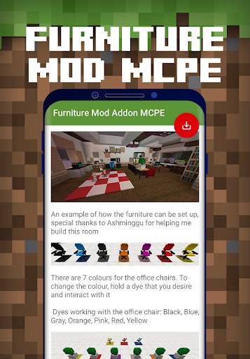 Furniture Mod Addon MCPE screenshot 2