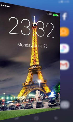 Paris Lock Screen Pro 4 تصوير الشاشة