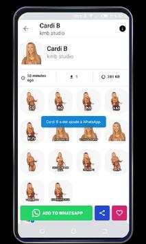 Cardi B Stickers for WhatsApp screenshot 5