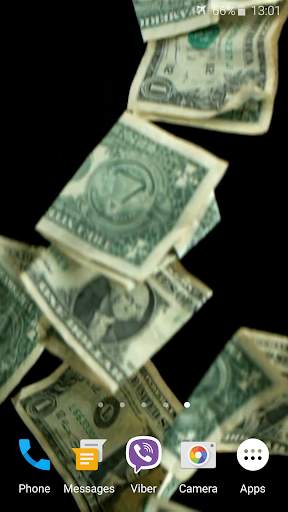Falling Money 3D Wallpaper स्क्रीनशॉट 5