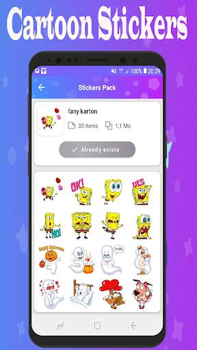 Gif Stickers For WhatsApp-Colorful Emoji screenshot 4