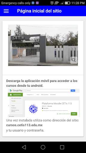 Plataforma Moodle CETis 113 screenshot 2