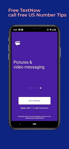 Free TextNow - Call Free US Number Tips & Guide screenshot 1