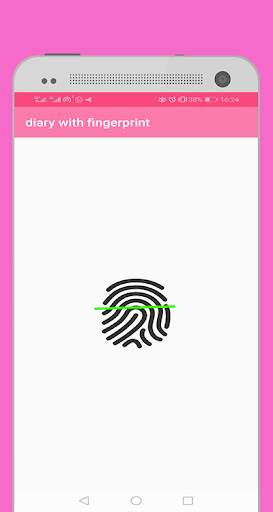 Diary With a Fingerprint Lock & passcode Pro App 2 تصوير الشاشة