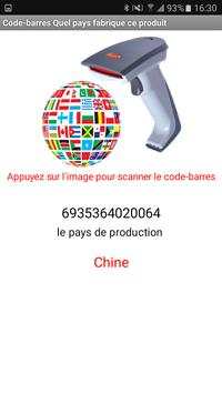Code-barres Quel pays fabrique ce produit screenshot 2