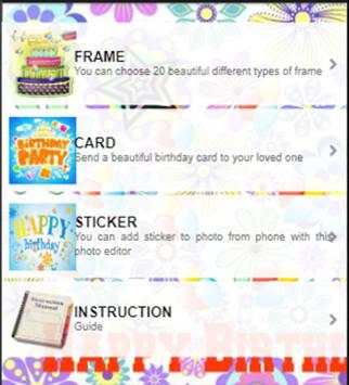 Happy Birthday Camera screenshot 1