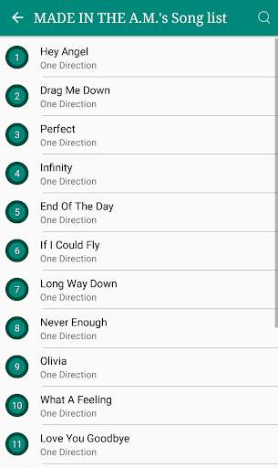 One Direction Songs Lyrics screenshot 1